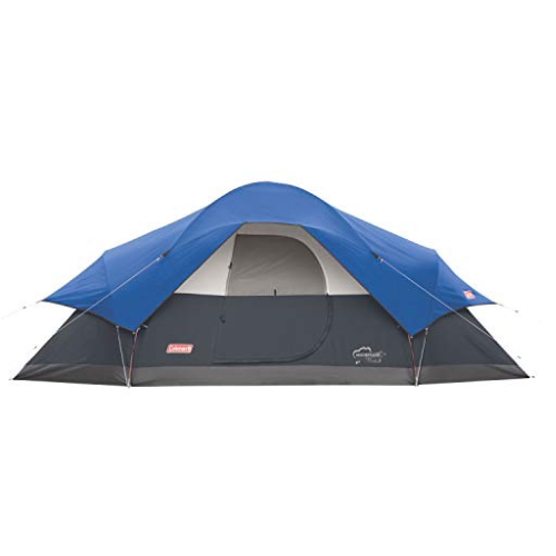 Coleman Montana Camping Tent, 6/8 Person Family Tent with Included Rainfly, Carry Bag, and Spacious Interior, Fits Multiple Queen Airbeds and Sets Up in 15 Minutes
